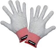 🧤 teckwrap grey professional vinyl wrap anti-static application gloves: enhanced precision and protection (2 pairs/pack) logo