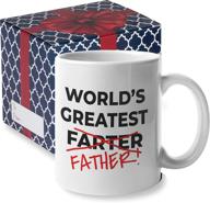 👨 world's greatest farter funny dad mug - hilarious fathers day gift! logo