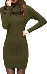 img 3 attached to V28 Vintage Elasticity Dress Sweater - Women's Stretchable Clothing