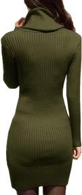 img 1 attached to V28 Vintage Elasticity Dress Sweater - Women's Stretchable Clothing