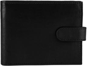 img 1 attached to Sakkas Bifold Genuine Leather Wallet with Press Detachable Card Holder