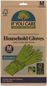 img 3 attached to Efficient Protection: IF YOU CARE Medium Cotton Flock Lined Household Gloves for Safe and Clean Chores, 1 Count