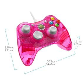 img 3 attached to PDP Rock Candy Wired Controller for Xbox 360, Pink Palooza: Enhanced Gaming Experience with Vibrant Pink Design