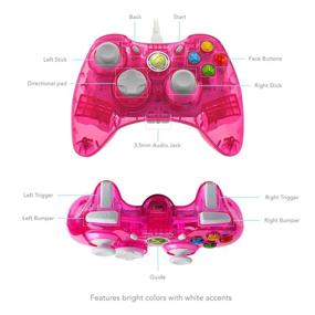 img 2 attached to PDP Rock Candy Wired Controller for Xbox 360, Pink Palooza: Enhanced Gaming Experience with Vibrant Pink Design