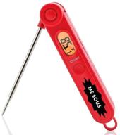 digital instant read foldable switchblade thermometer with backlight and magnet for kitchen cooking, bbq, grill, smoker - ideal for meat, steak, turkey, chicken, candy, and oil deep fry logo