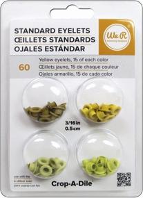 img 1 attached to 🔆 We R Memory Keepers Eyelets & Washers Crop-A-Dile Standard Yellow - 60 Pieces - Enhancing SEO