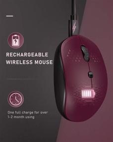 img 2 attached to Seenda Wireless Bluetooth Mouse - Rechargeable Wireless Mouse (BT 4