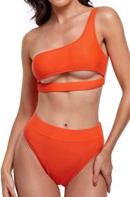 img 4 attached to 👙 BYOAUO Women's Shoulder-Waisted Swimsuit - Clothing for Women in Swimsuits & Cover Ups