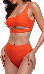 img 2 attached to 👙 BYOAUO Women's Shoulder-Waisted Swimsuit - Clothing for Women in Swimsuits & Cover Ups