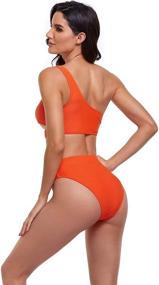 img 1 attached to 👙 BYOAUO Women's Shoulder-Waisted Swimsuit - Clothing for Women in Swimsuits & Cover Ups