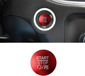 img 4 attached to Dodge Challenger Charger Durango Chrysler Engine Start Stop Button Cover Stickers - PIFOOG Push Button Decals for Interior Decorations Trim, Ideal for Men & Women, Red