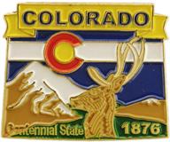 colorado state shaped lapel metal logo