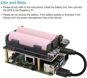 img 2 attached to MakerHawk Raspberry Pi UPS Power Supply Uninterruptible HAT with Battery Charger Power Bank & Management Expansion Board 5V for Raspberry Pi 4 Model B / 3B + / 3B (Battery Excluded)