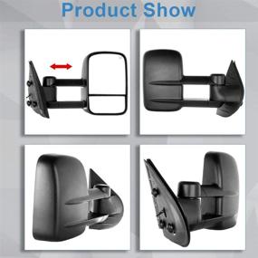 img 3 attached to Замена зеркала ECCPP для Chevrolet/GMC Silverado/Sierra 2007-2013 (07 новый стиль кузова) - пара боковых зеркал с подогревом и электроприводом.