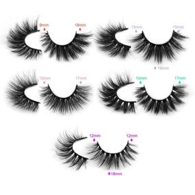 img 1 attached to 👁️ Premium Wispy 18mm Natural 3D Faux Mink Lashes - Pack of 10 Pairs, 10 Styles - Soft, Reusable Bulk False Eyelashes with Glitter Portable Boxes