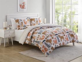 img 2 attached to 🏕️ VCNY Home Little Campers Collection Comforter Set: Soft & Cozy Bedding for Twin Beds, Stylish Chic Design for Home Décor, Machine Washable & Multi-Colored