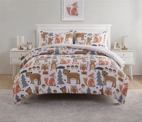 img 4 attached to 🏕️ VCNY Home Little Campers Collection Comforter Set: Soft & Cozy Bedding for Twin Beds, Stylish Chic Design for Home Décor, Machine Washable & Multi-Colored