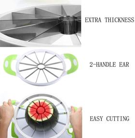 img 2 attached to 🍉 ZaH Melon Slicer - Efficient Handheld Round Divider for Watermelon, Fruits Cutting & Slicing - Multifunctional Kitchen Tool