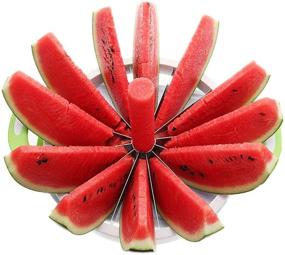 img 4 attached to 🍉 ZaH Melon Slicer - Efficient Handheld Round Divider for Watermelon, Fruits Cutting & Slicing - Multifunctional Kitchen Tool