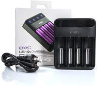 🔋 efest lush q4 smart led battery charger for 20700 / 18650 / 26650 / 26500 / 18500 / 18350 / 17340 / 16340 / 14500 / 10440 logo