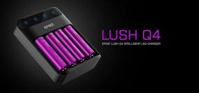 img 3 attached to 🔋 Efest LUSH Q4 Smart LED Battery Charger for 20700 / 18650 / 26650 / 26500 / 18500 / 18350 / 17340 / 16340 / 14500 / 10440