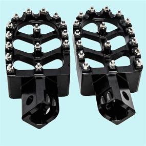 img 3 attached to 🏍️ KAKO Wide 360° Roating Dirt Bike Foot Pegs for Honda CRF50 CRF70 CRF110 XR50 XR70 XR110 Pit Bike - Chopper Bobber Style, Universal CNC Footpeg Footrest