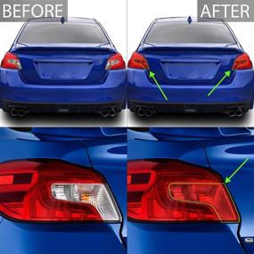 img 3 attached to Bogar Tech Designs Tail Light Tint Kit Redout Compatible With And Fits Subaru WRX/STI 2015-2021
