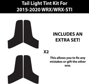 img 2 attached to Bogar Tech Designs Tail Light Tint Kit Redout Compatible With And Fits Subaru WRX/STI 2015-2021