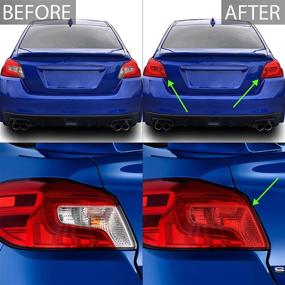 img 4 attached to Bogar Tech Designs Tail Light Tint Kit Redout Compatible With And Fits Subaru WRX/STI 2015-2021