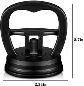 img 3 attached to 🚗 ⚙️ Улучшенный съемник вмятин для автомобиля с мощной ручкой на присоске, 4,7 дюйма, идеально подходит для ремонта вмятин на автомобиле, стекле, плитке, зеркале, поднятия гранита и перемещения предметов.