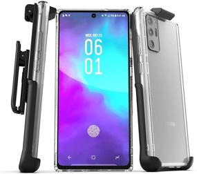 img 4 attached to 📱 Slim Clear Back Cover with Holster for Samsung Note 20 Ultra - Encased Galaxy Note 20 Ultra Belt Clip Case (2020)