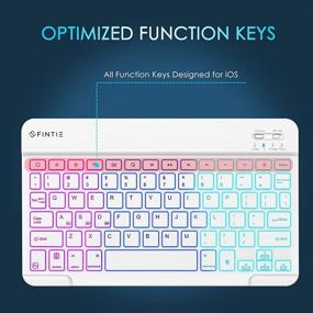 img 1 attached to Поколение беспроводной связи Fintie Keyboard Bluetooth