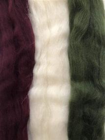 img 3 attached to 🧶 T.F GHG Winter-themed Needle Felting Wool Roving Set - 6 Colors, 10G/Color - Total 60G/2.12OZ - 100% Natural Wool for Felting Yarn Craft Supplies - Ideal for Starter Beginners in Needlecrafts