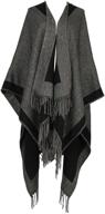 🧣 versatile women's shawl and wrap: stylish plus size front cardigan wrap scarf knitted soft pashmina logo