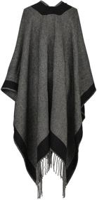 img 3 attached to 🧣 Versatile Women's Shawl and Wrap: Stylish Plus Size Front Cardigan Wrap Scarf Knitted Soft Pashmina