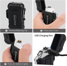 img 1 attached to 💦 Extremus Waterproof Electric Lighter: USB Rechargeable Flameless Lighter for Outdoor Adventures