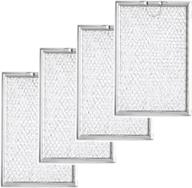 🔍 nispira replacement microwave grease filter pack - compatible with ge wb06x10309, 4 filters included logo