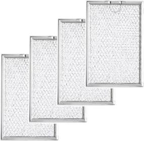 img 1 attached to 🔍 Nispira Replacement Microwave Grease Filter Pack - Compatible with GE WB06X10309, 4 Filters Included