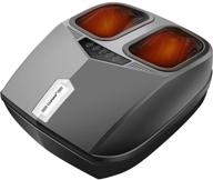 enhanced shiatsu foot massager: heat, air compression, multi-level settings - electric foot therapy massage machine logo