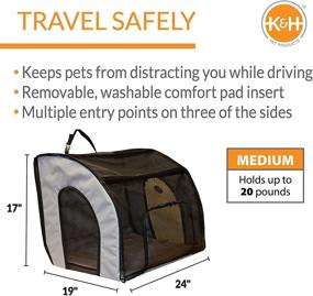 img 3 attached to Pet Products Travel Safety Carrier Dogs