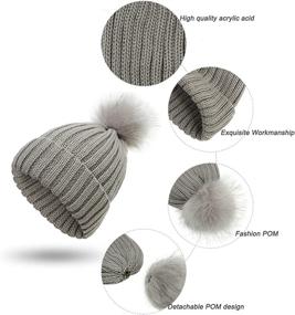 img 3 attached to Women Beanie Winter Gloves Earmuffs Outdoor Recreation in Hiking & Outdoor Recreation Clothing