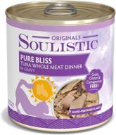 🐟 soulistic originals pure bliss tuna whole meat dinner in gravy wet cat food - case of 8, 10 oz cans logo