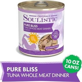 img 1 attached to 🐟 Soulistic Originals Pure Bliss Tuna Whole Meat Dinner in Gravy Wet Cat Food - Case of 8, 10 oz Cans