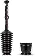 premium master plunger mp500-b3: high-performance toilet plunger kit with compact bucket/caddy. features air release valve, in sleek black logo