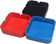 🚬 durable silicone ashtray for cigarettes - unbreakable square design логотип