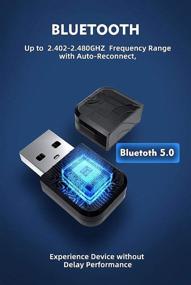 img 1 attached to 🔌 R Star Bluetooth Adapter Mini USB BT 5.0: Ultimate Wireless Audio Experience for TV, PC, PS5, PS4, Switch - Transmitter & Receiver