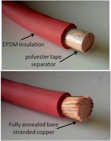 img 2 attached to 4 AWG 4 медицинские одножильные красные 18 дюймов с диаметром 3/8 дюйма