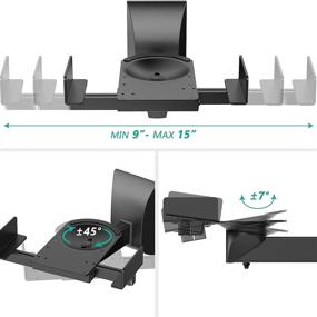 img 3 attached to 🔊 WALI Large Surround Sound Bookshelf Speaker Wall Mount Bracket (SWM201XL) - Holds up to 66 lbs, Black