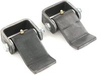 🚛 red hound auto heavy-duty greaseable short leaf hinge set with weld-on strap design - ideal for trailer truck body gate door logo