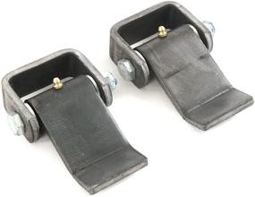 img 4 attached to 🚛 Red Hound Auto Heavy-Duty Greaseable Short Leaf Hinge Set with Weld-On Strap Design - Ideal for Trailer Truck Body Gate Door